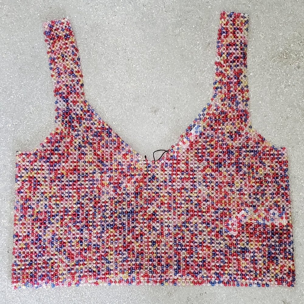 ZARA Beaded Top